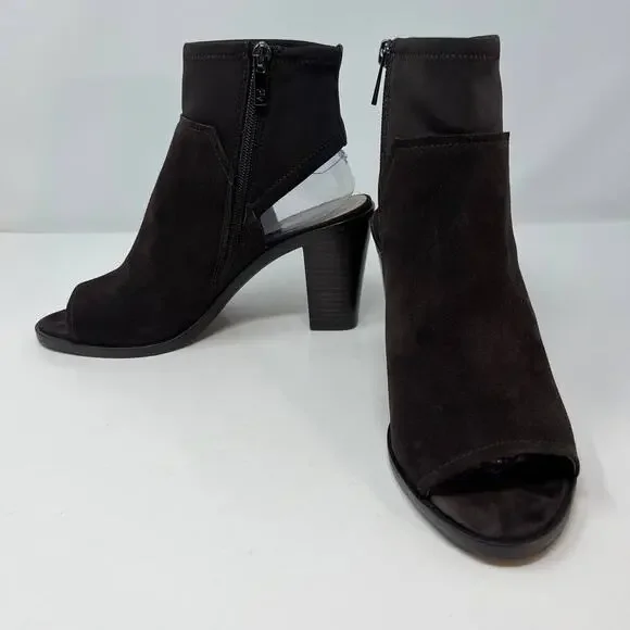 Donald J Pliner Women's Kleo Open Toe Ankle Bootie Size 9M Brown - Picture 2 of 13